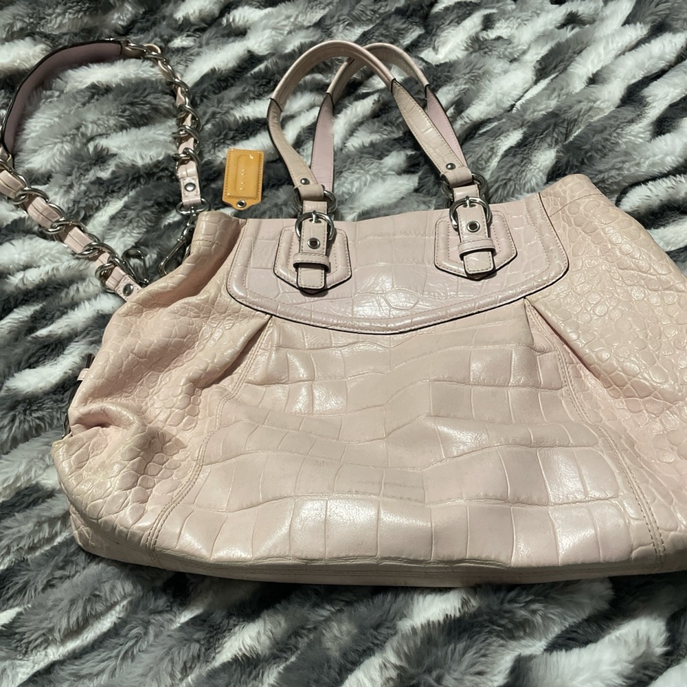 COPY - Elegant Pink Crocodile-Embossed Women's Bag
